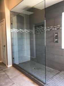 The Side View Shot of a Shower Cabinet