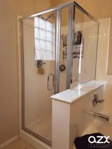 A Clear Glass Shower Cabinet Space